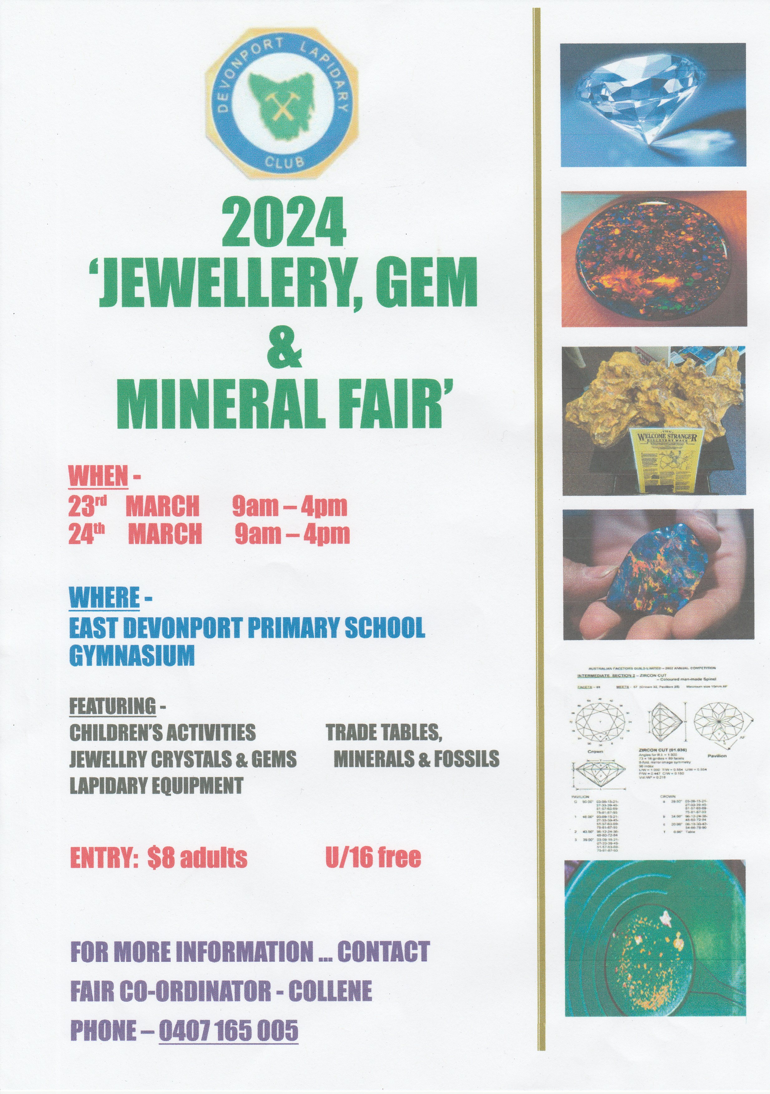 Jewellery, Gem & Mineral Fair Sea FM Devonport